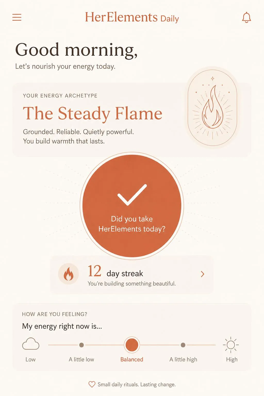 HerElements Daily app